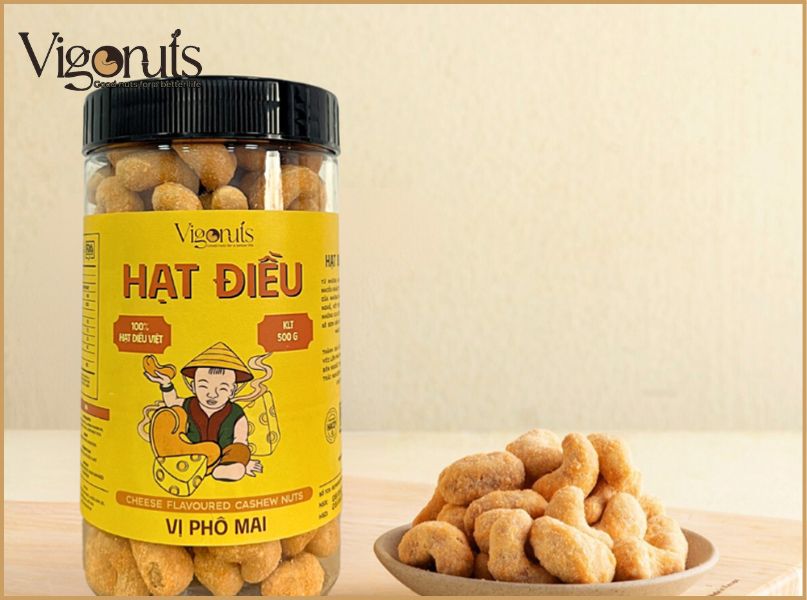 Mua hạt điều rang muối chất lượng tại Vigonuts